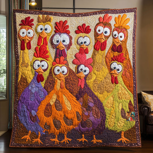 Chicken Gang WU2410028CL Quilt