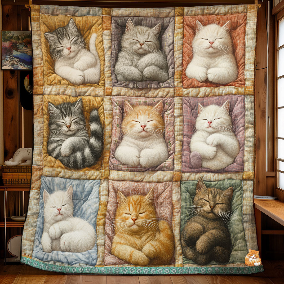 Sleeping Cat WU3010005CL Quilt