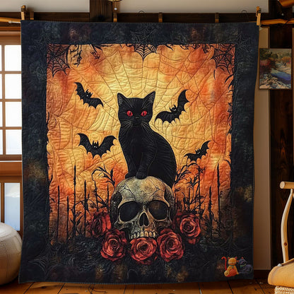 Mystic Cat Skull WN3110072CL Quilt