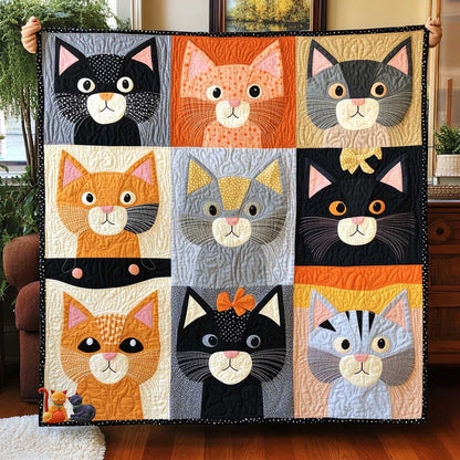 Charming Cat Patchwork WN2510044CL Quilt