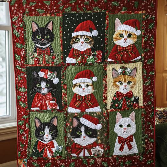 Christmas Cat  WU1610011CL Quilt