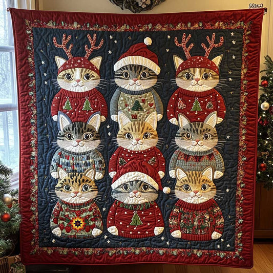 Tabby Cat Christmas Gift WP0411029CL Quilt