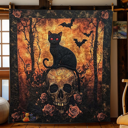 Mystic Cat Skull WN3110074CL Quilt