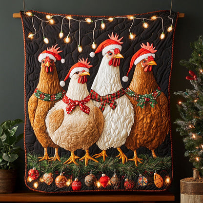 Chicken Christmas WT1610009CL Quilt