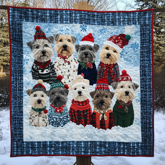 Snowman Scottish Terriers XR1010017CL Quilt