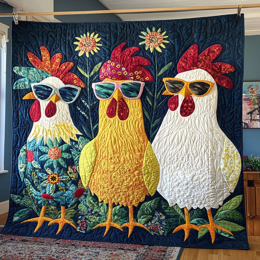 Adventurous Chicken WJ1211003CL Quilt