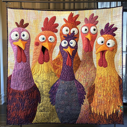 Chicken Gang WU2410032CL Quilt