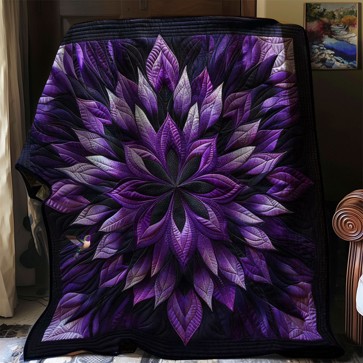 Mystic Purple Bloom WN1408059CL Quilt