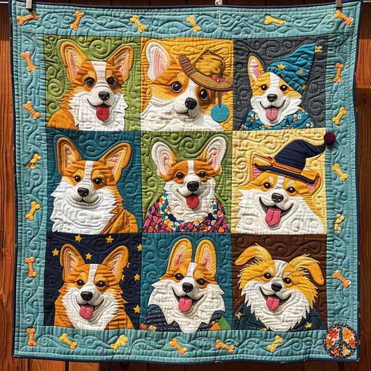 Corgi Stylish Pups WN1610018CL Quilt