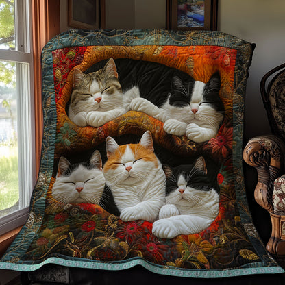 Cute Lazy Cats XR1307053CL Quilt