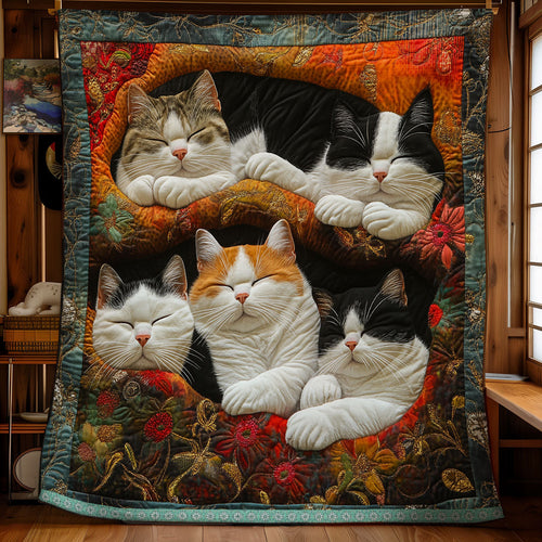 Cute Lazy Cats XR1307053CL Quilt