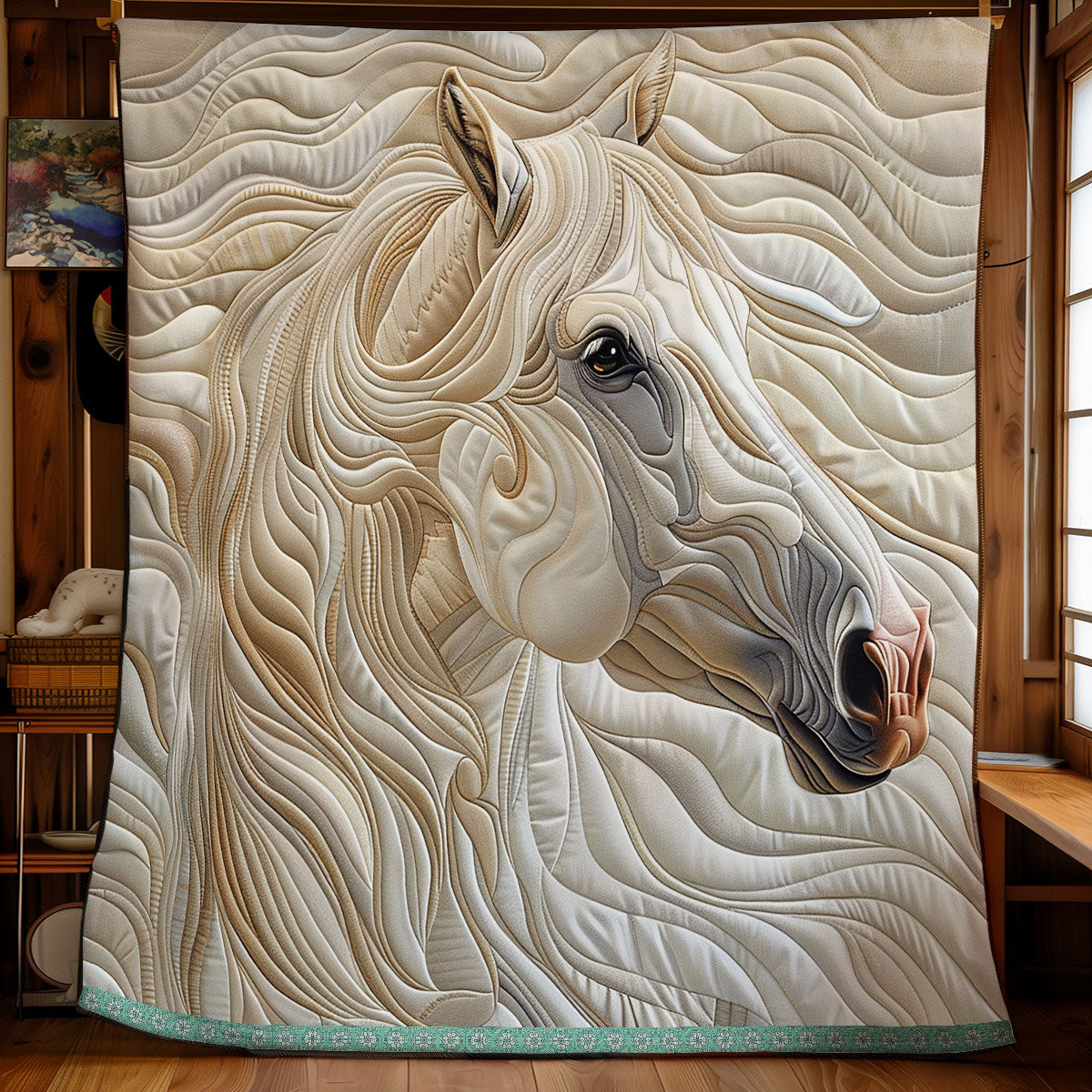 Running White Horse XR2906003CL Quilt