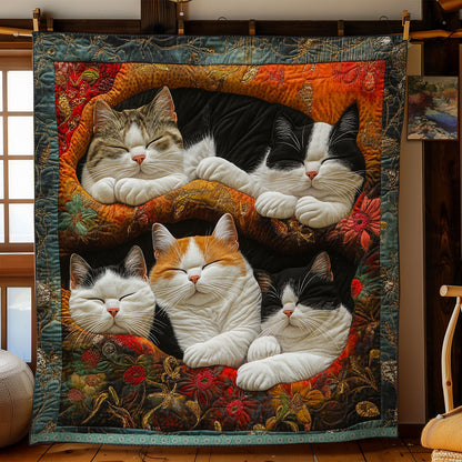 Cute Lazy Cats XR1307053CL Quilt