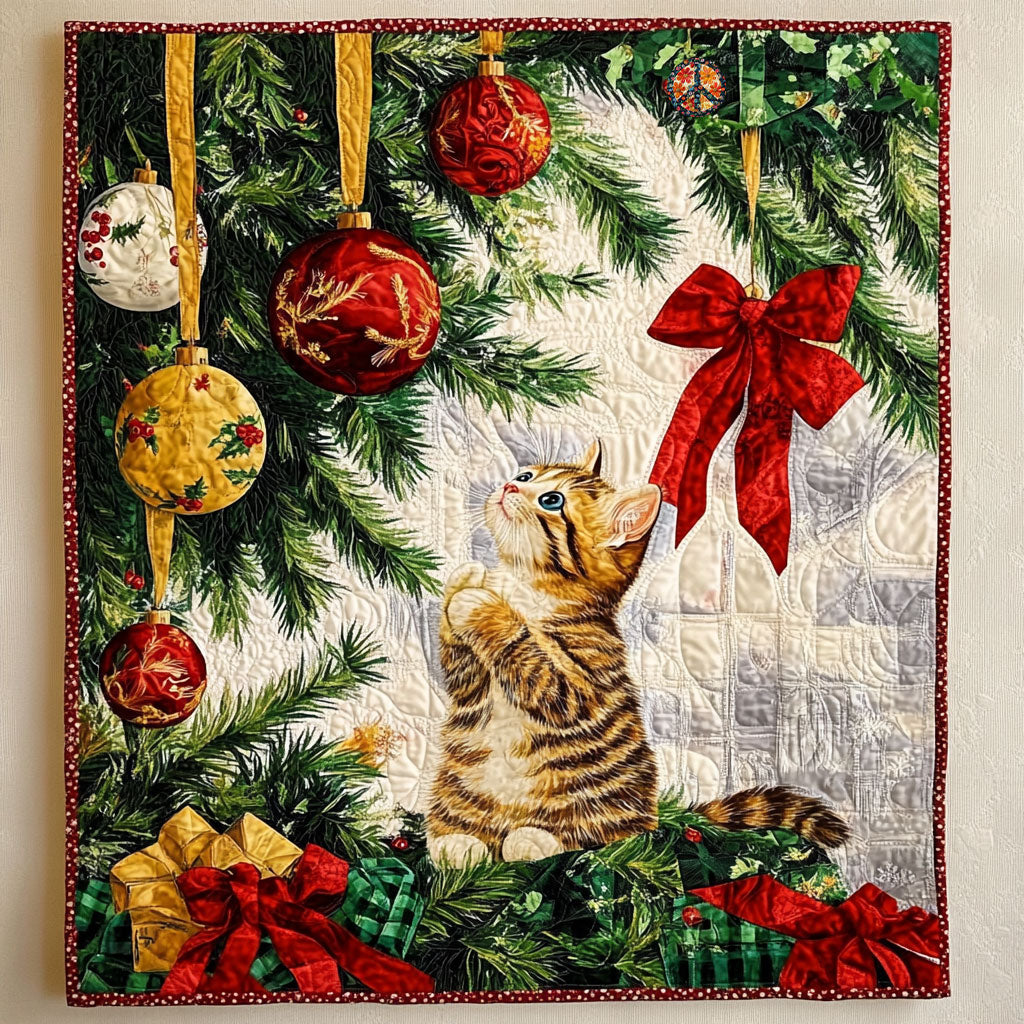 Christmas Cat WJ3110008CL Quilt