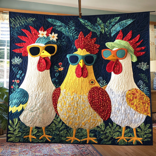 Adventurous Chicken WJ1211002CL Quilt