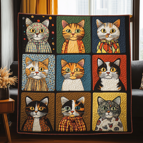 Cat Portraits XR1010007CL Quilt